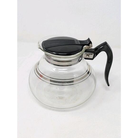 Vintage Cory DRL Glass Coffee Pot Bottom Carafe with Bakelite Lid & Handle - Picture 2 of 7